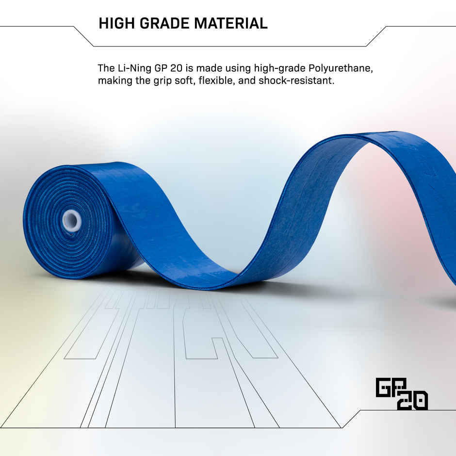 Li-Ning Gp-20 Boost Over Self-Adhesive Badminton Grip | Pack of 5 | Multicolor