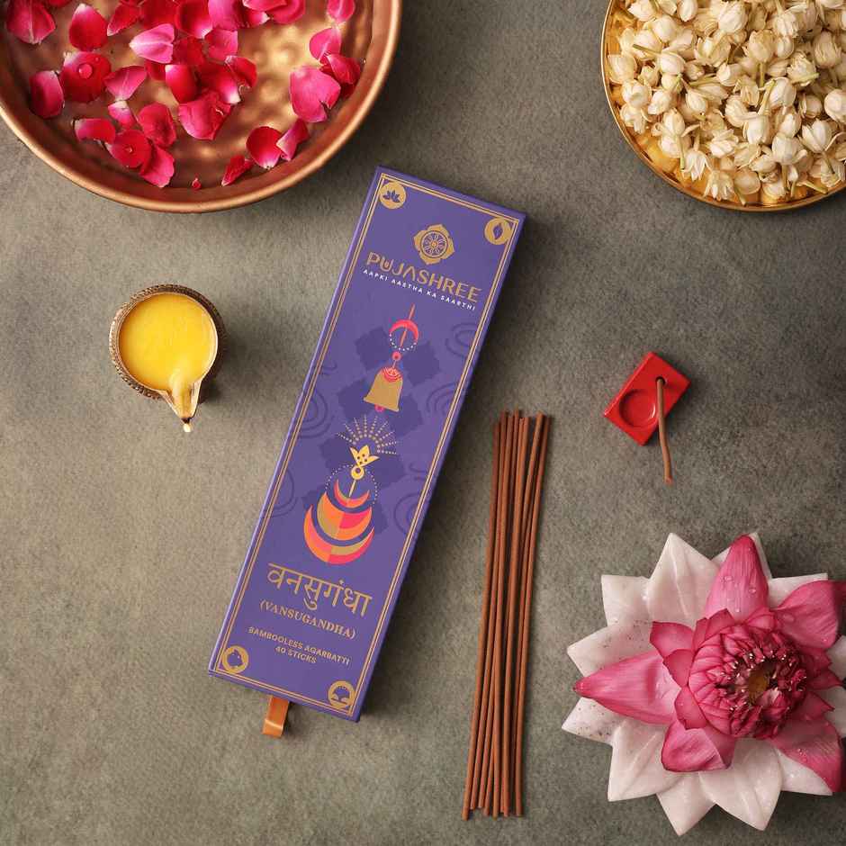 Pujashree Bambooless Agarbatti Vansugandha | 8 Inches