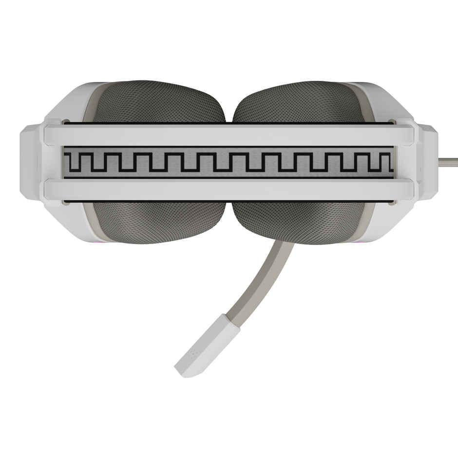 Zebronics Havoc Premium Gaming Over Ear Wired Headphone With Dolby Atmos Subscription (White)