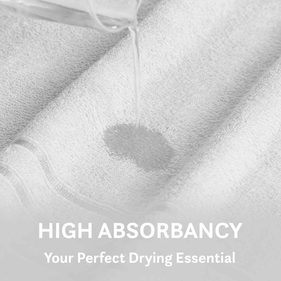 Mytrident Comfort Living Cotton Bath Towel | 28 in x 55 in | Ice Grey