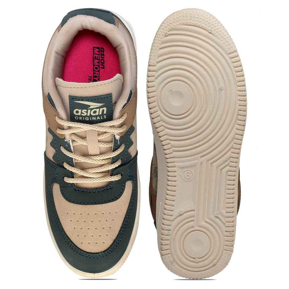 Asian Men's Thunder-07 Beige Sneakers | UK - 8