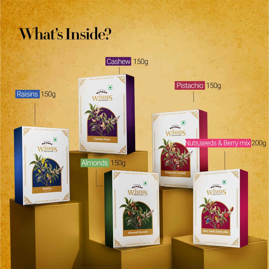 Nutraj Wishes Gift Box With Candles