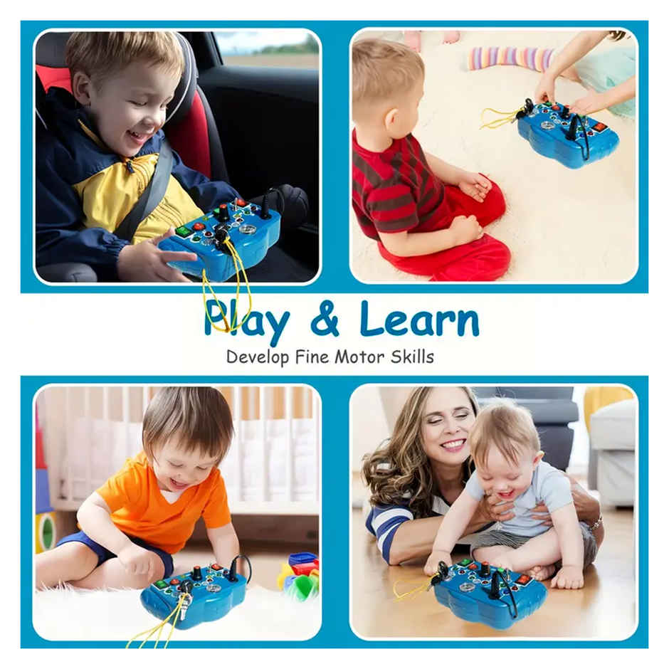 Kidology Busy Board Activity Toy For Toddlers | Blue