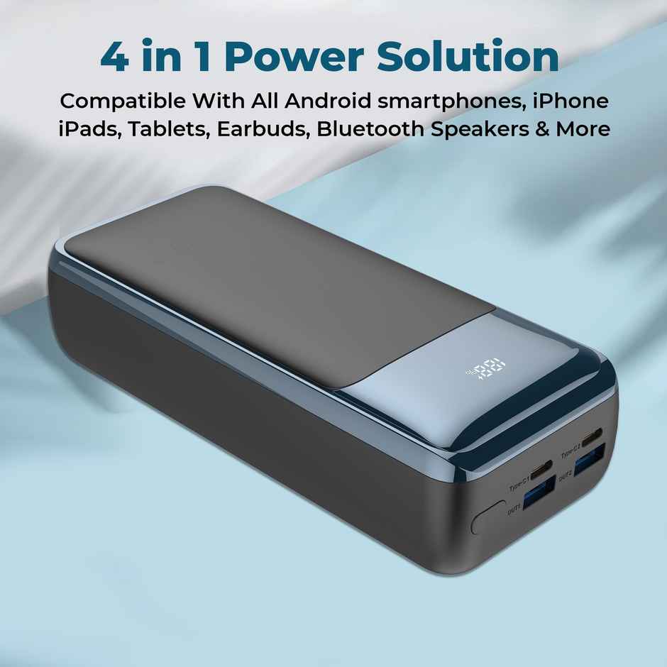 Gizmore Pd65Kp Rapid Charge 30000 mAh Power Bank - 4 Power Output Port | 65W