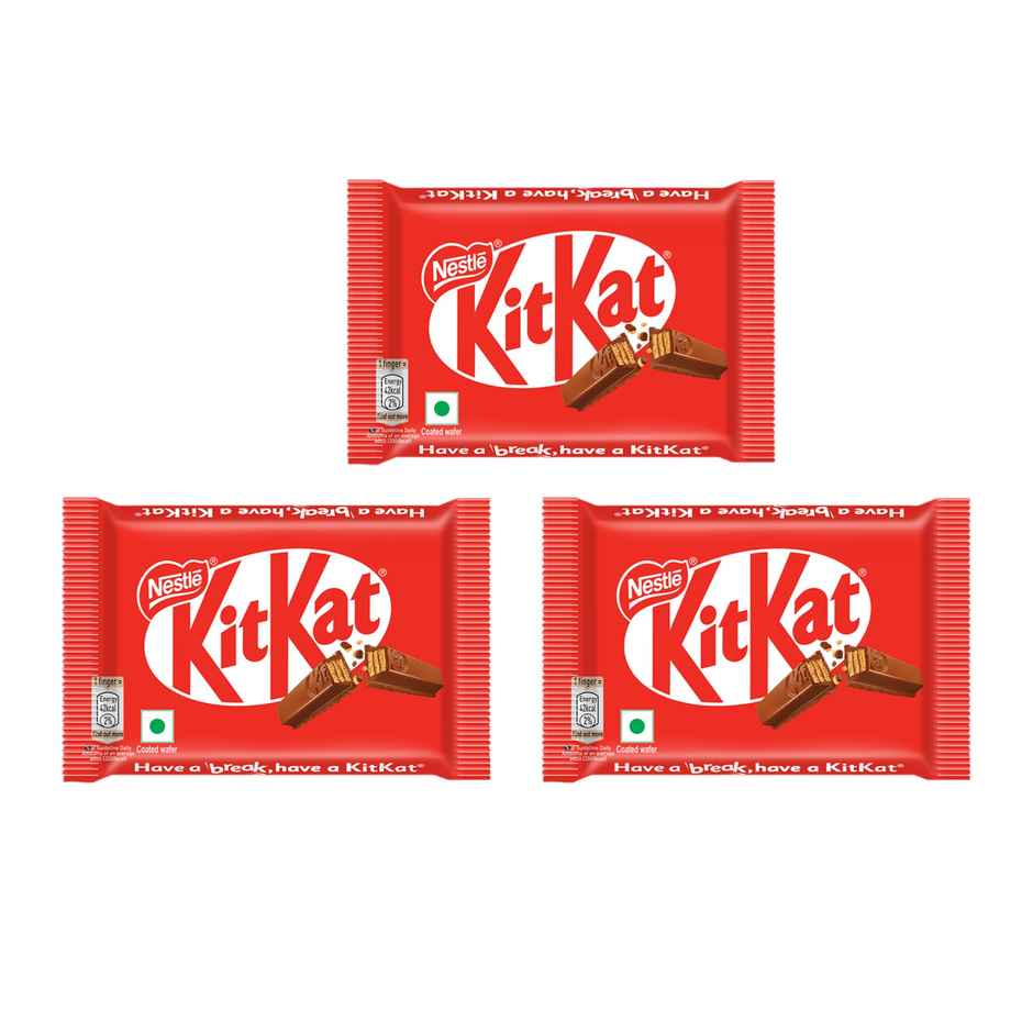 Nestle Kitkat 4 Fingers Choco Coated Wafer Bar Combo
