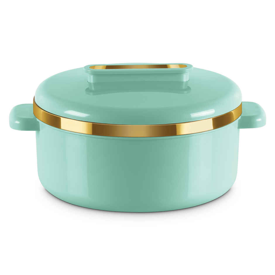 Milton Curve Inner Stainless Steel Casserole 215 Litre Light Green