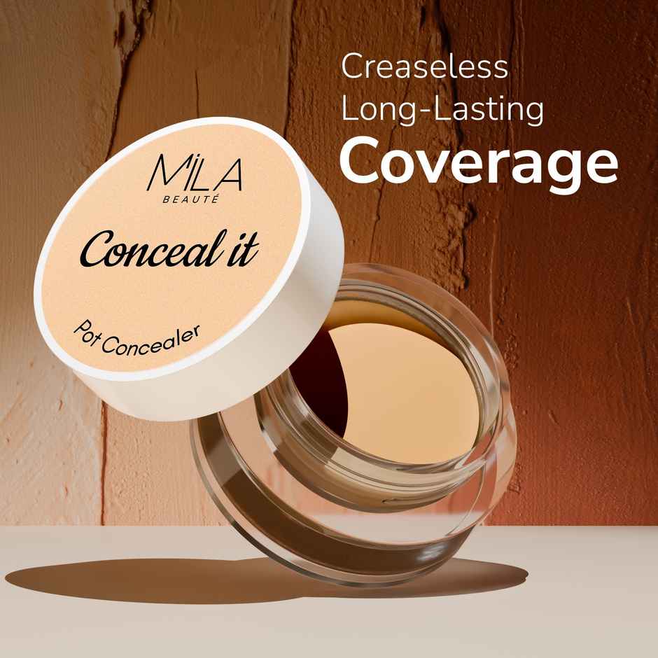 Mila Beaute Conceal It Pot Concealer Spf15 Natural Matte Finish - 12 Orange Corrector