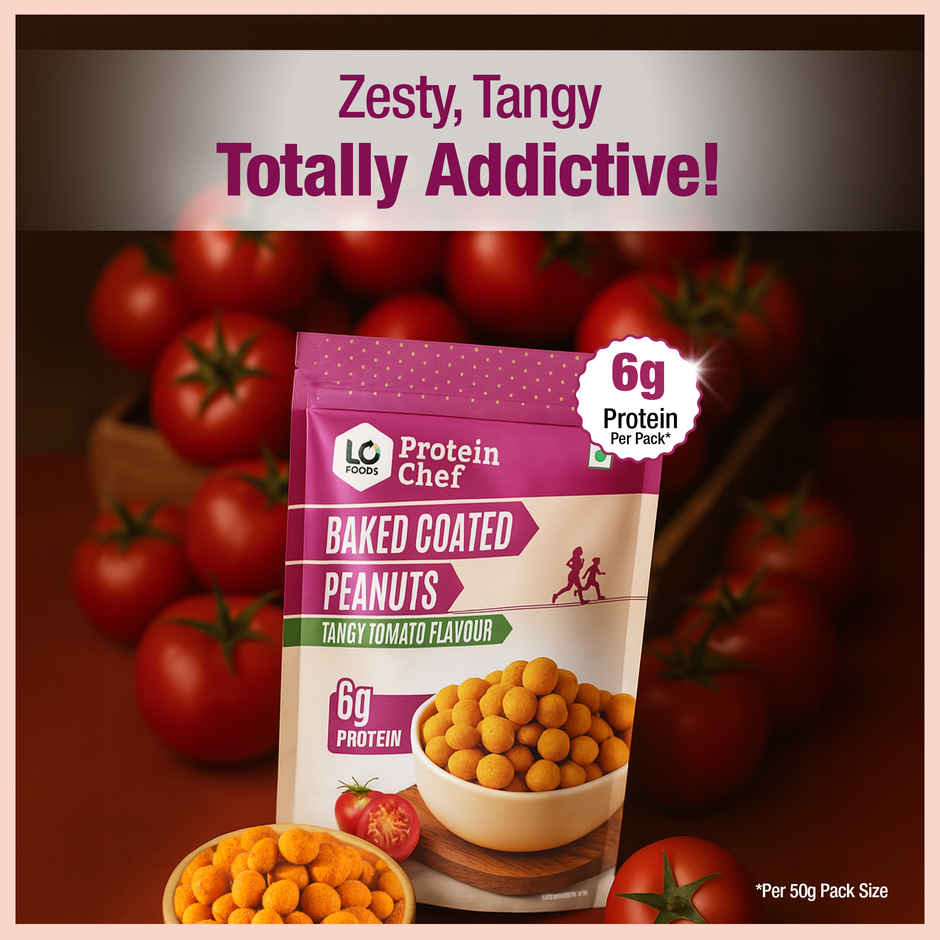Protein Chef Tangy Tomato Peanuts tomato flavour healthy snacks