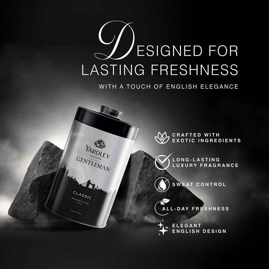 Yardley London Gentleman Classic Deodorizing Talc