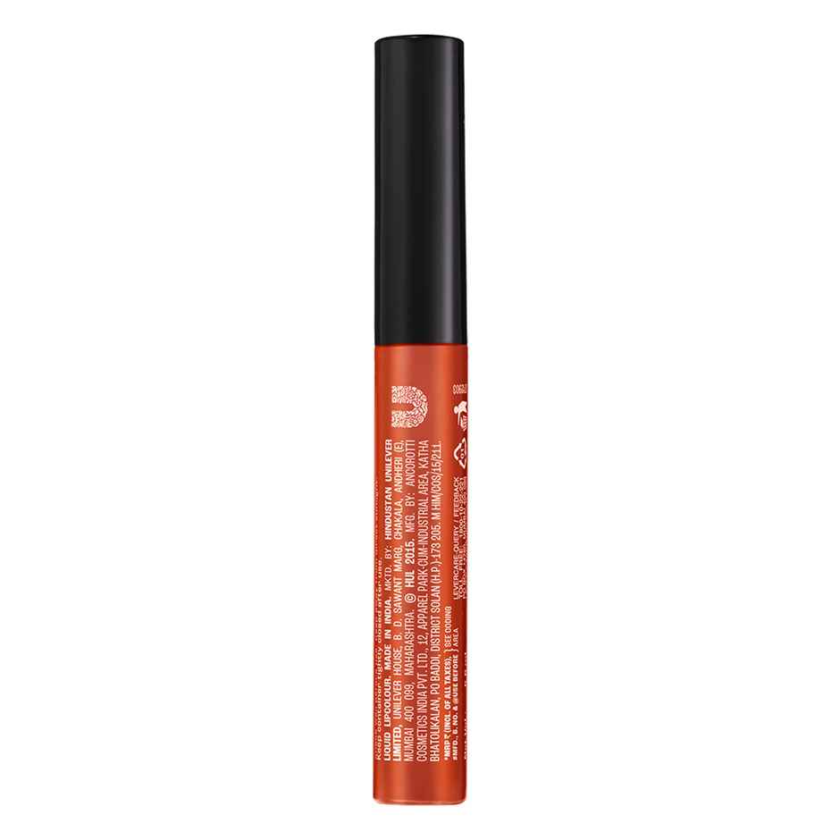Lakme Forever Matte Liquid Lip, 16hr Lipstick, Lightweight & transferproof - Orange Tango