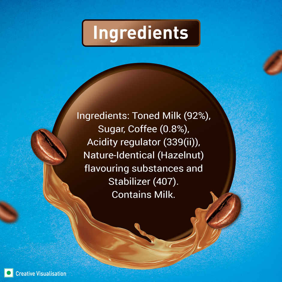 Nescafe Ready to Drink | Coffee Flavored Milk - Hazelnut | Cold Coffee