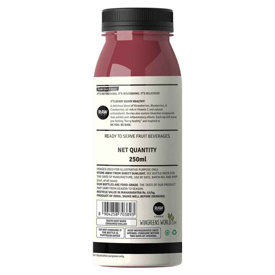 RAW Pressery Berry Healthy  Strawberry, Blueberry & Cranberry Juice  Daily Dose