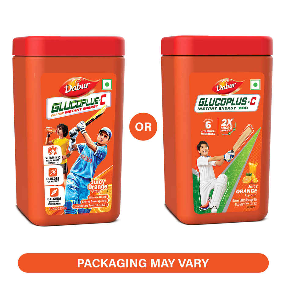 Dabur Glucoplus-C Orange Instant Energy Glucose Powder