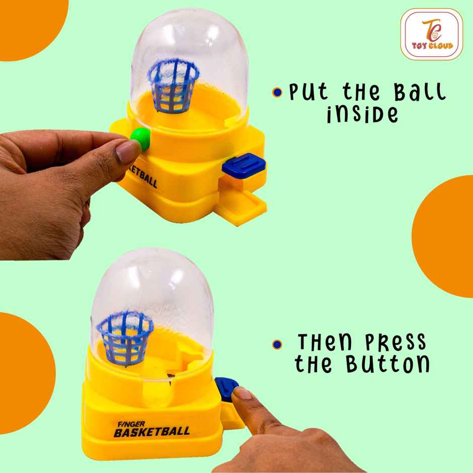 Toy Cloud Finger Basketball Mini Game for Kids and Adults Stress Relief Plastic Toy Handheld Game