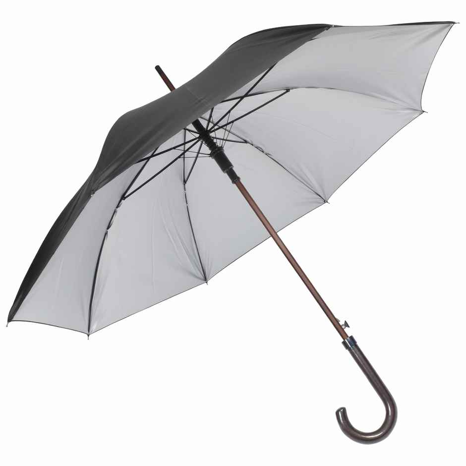 Eume Forlin Auto Open 23 Inch 1 Fold Unisex Black And Silver Color Umbrella