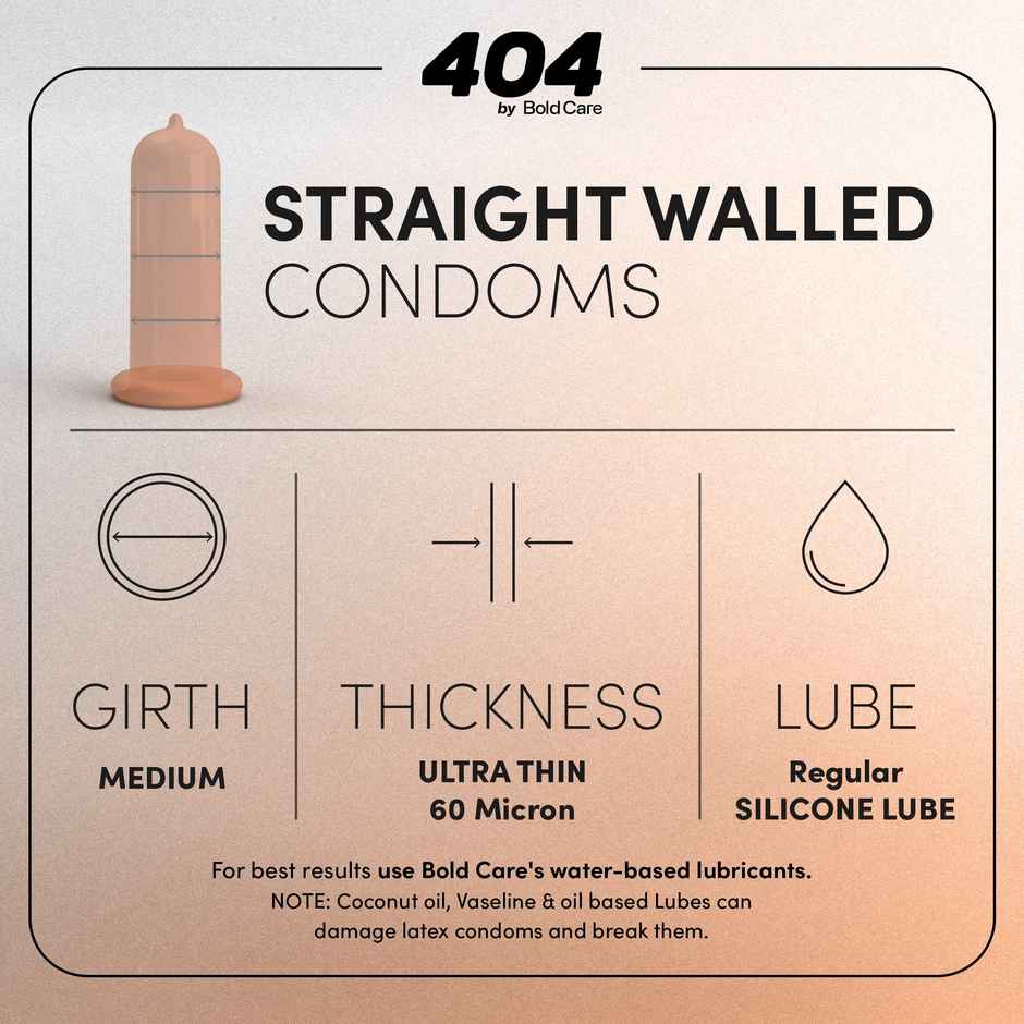 Bold Care Super Ultra Thin Chocolate Flavour Condoms | Only 60 Microns Thin | Electronically Tested