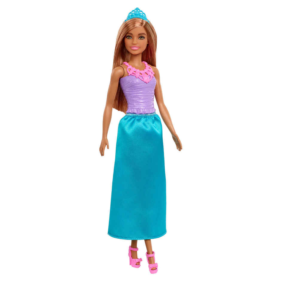Barbie Dreamtopia Princess Doll Brunette Blue Skirt and Tiara