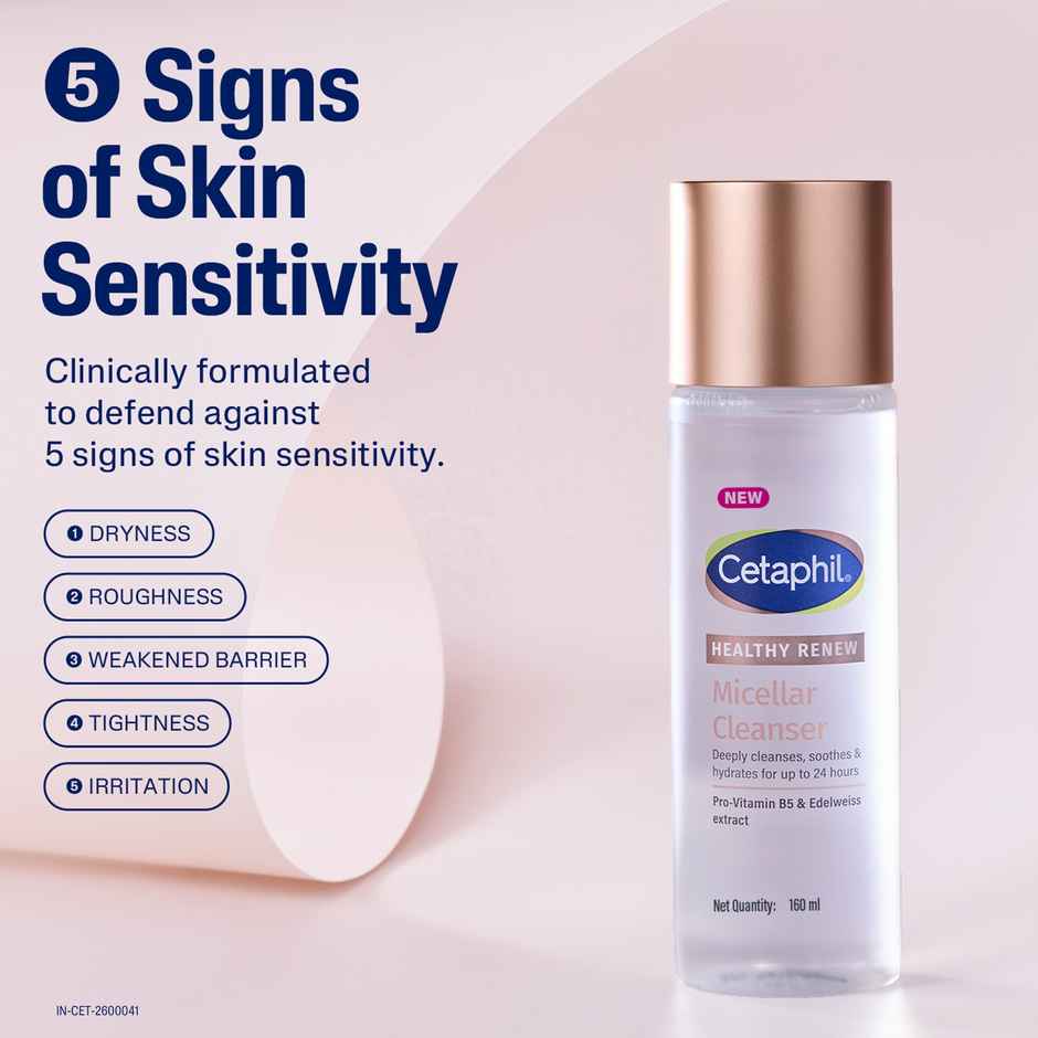 Cetaphil Healthy Renew Anti-Ageing Micellar Cleanser Removes Makeup & Impurities