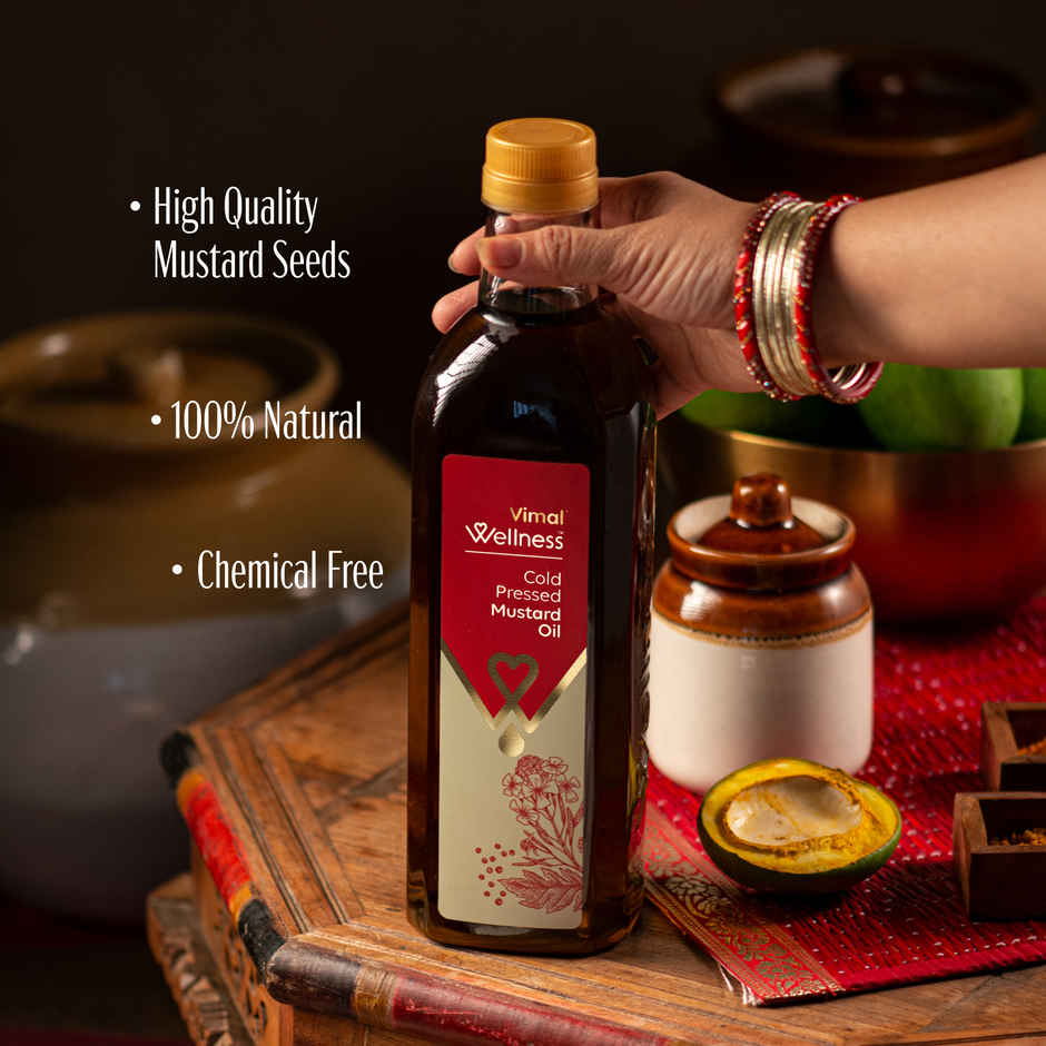 Vimal Wellness Cold Pressed Mustard Oil 1L