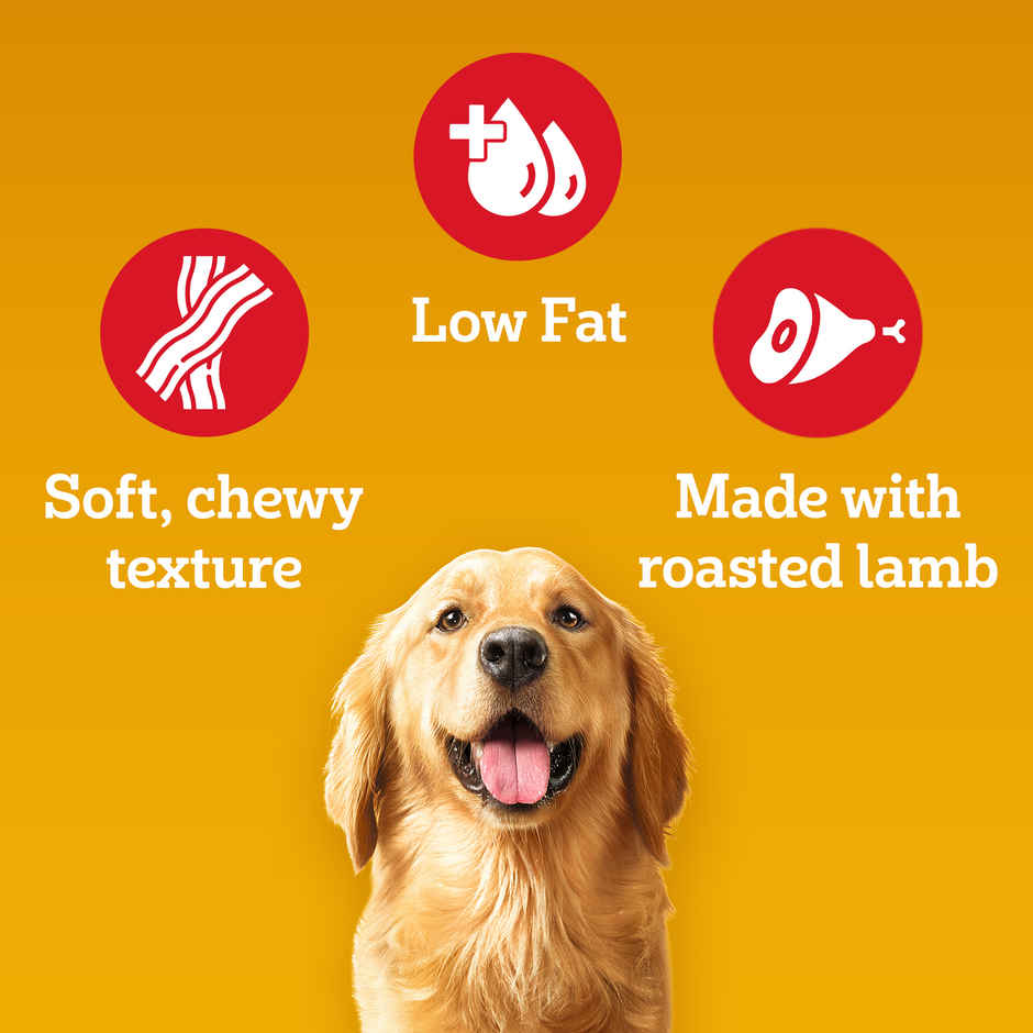 Pedigree Adult Tasty Jerky Roasted Lamb Flavour Dog Treat