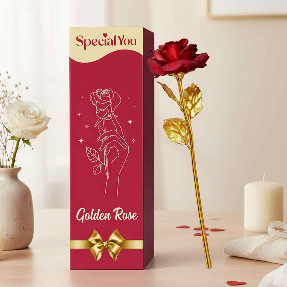 Bla Bli Blu Cotton Kisses Perfume For Women (90ml) & Red Metal Rose For Valentine'S Day (1pc) Combo