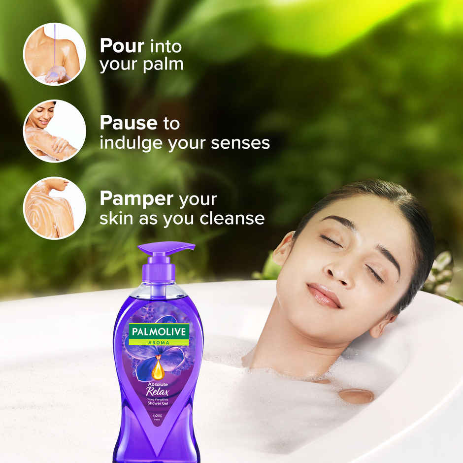 Palmolive Iris & Ylang Ylang Essential Oil Aroma Absolute Relax, Moisturizing Body Wash