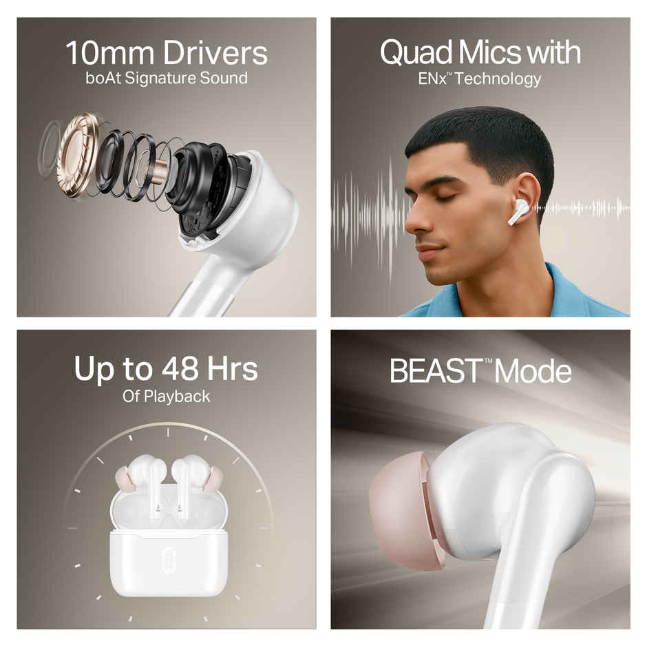 boAt Airdopes 141 Gen 2 | Active White