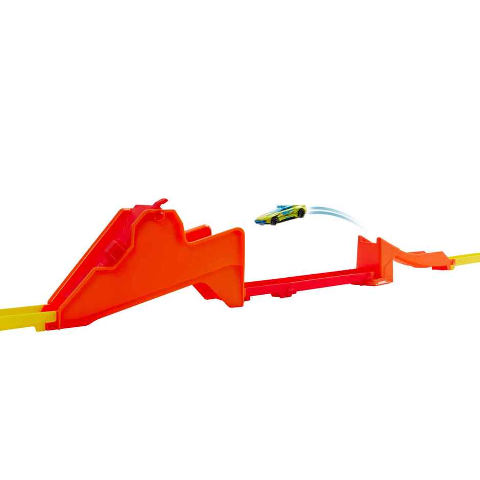 Hot Wheels Action Hot Ones Gravity Drop Track Set and 1:64 Scale Die Cast Toy Car