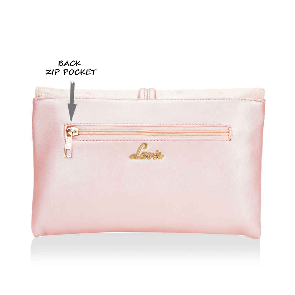 Lavie Women's Chirpy Envelope Clutch | Small | Light Pink