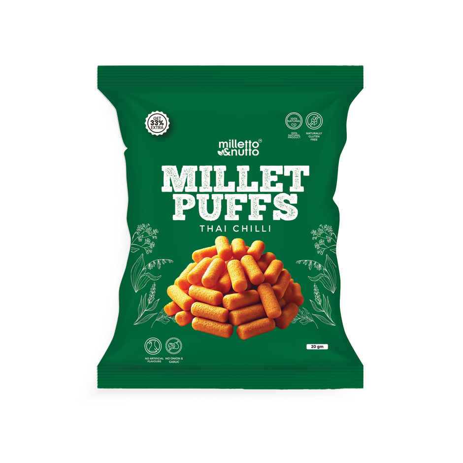 Milleto & Nutto Thai Chilli Millet Puff