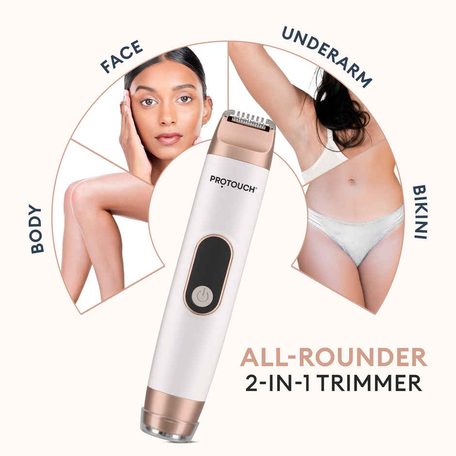 PROTOUCH All Rounder Womens Trimmer Epilator Face Body Portable Rechargeable