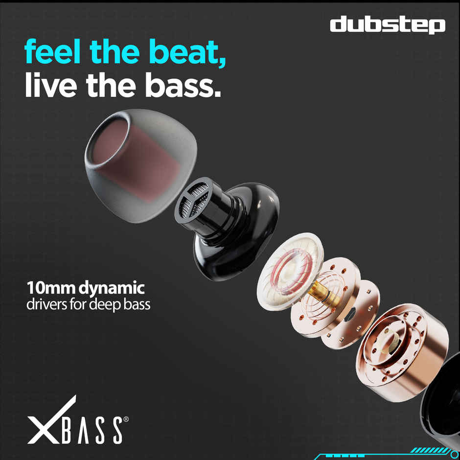Dubstep Squad M9 With X-Bass Technology, 10Mm Dynamic Drivers In-Ear Wired Earphones With Mic