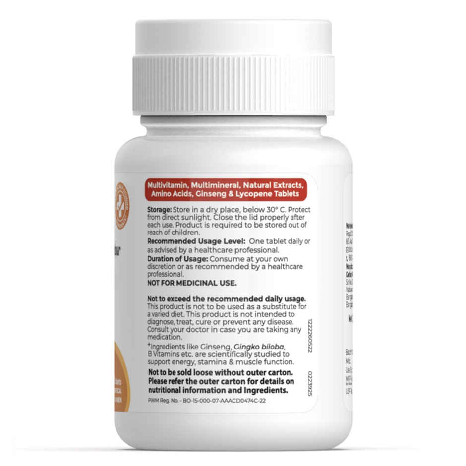 Siens By Dabur Multivitamin For Men, 34 Nutrients To Support Overall Health 30 Tablets