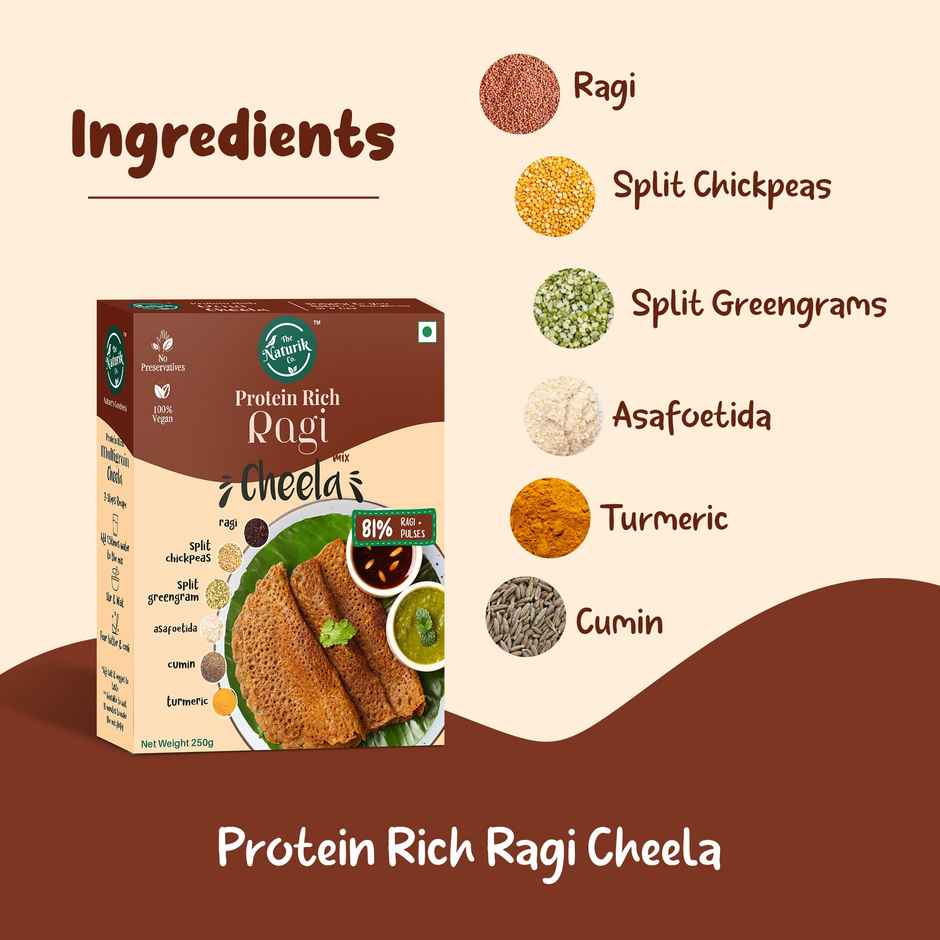 The Naturik Co Ragi Protein Cheela