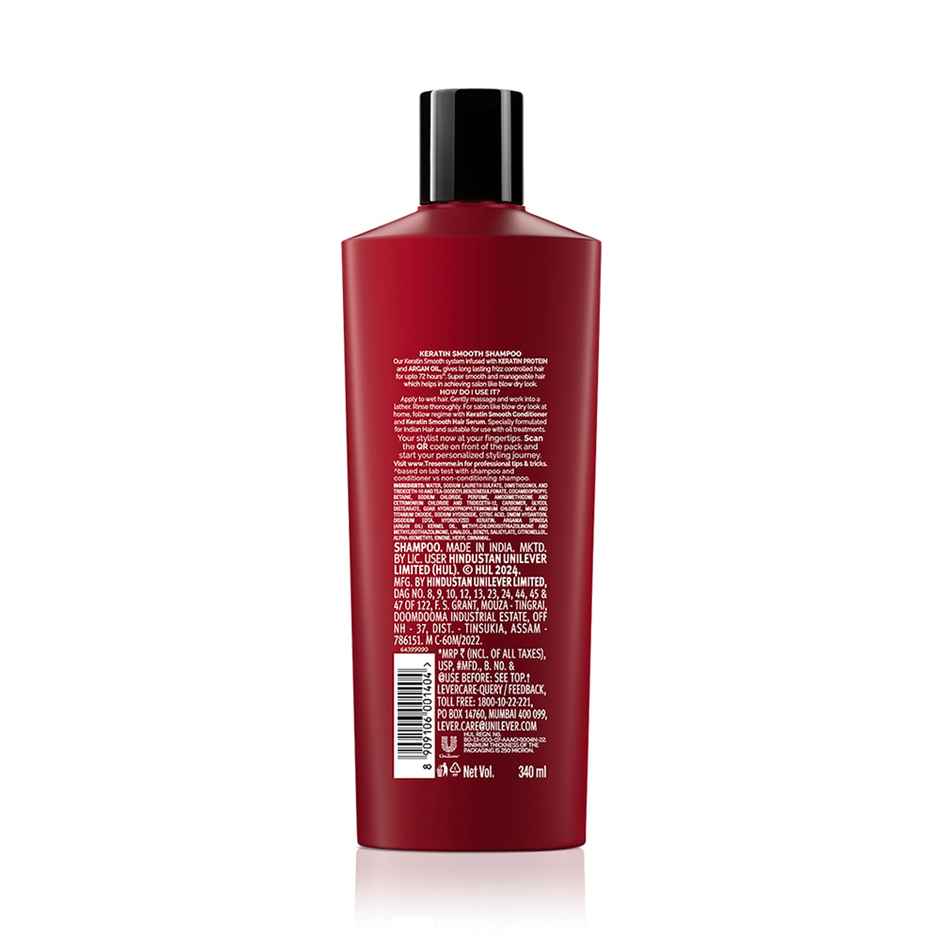 TRESemme Keratin Smooth Anti-Frizz Shampoo with Keratin & Argan Oil for Dry, Frizzy Hair