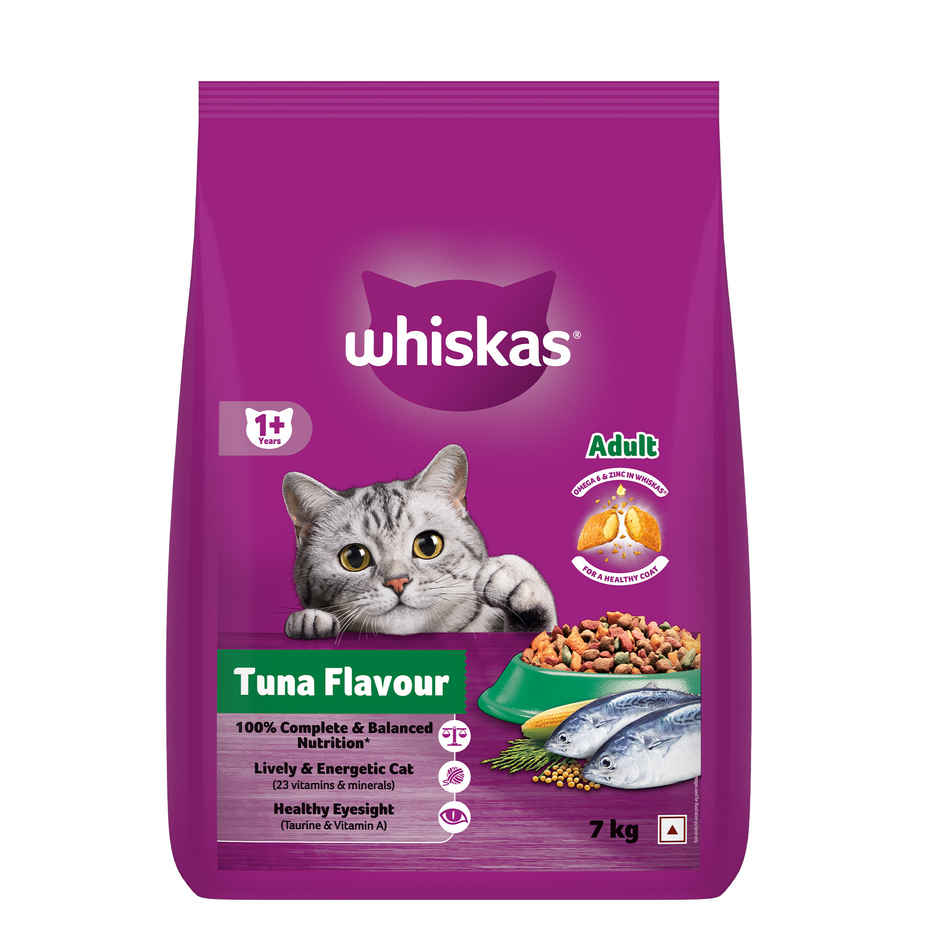 Whiskas Adult (+1 Year) Dry Cat Food Food, Tuna Flavour Pack