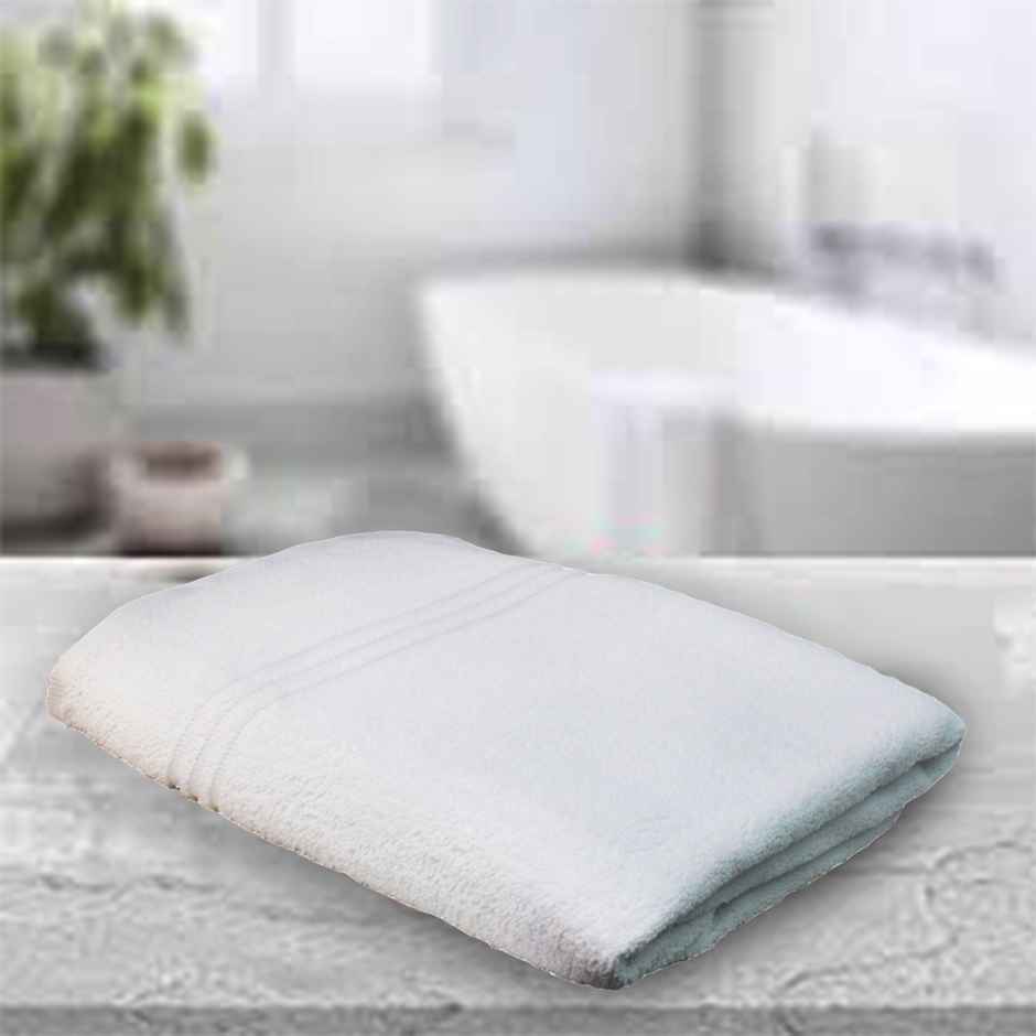 Lushomes Microfiber Bath Towel - White | Quick Dry | 30 x 55 inch