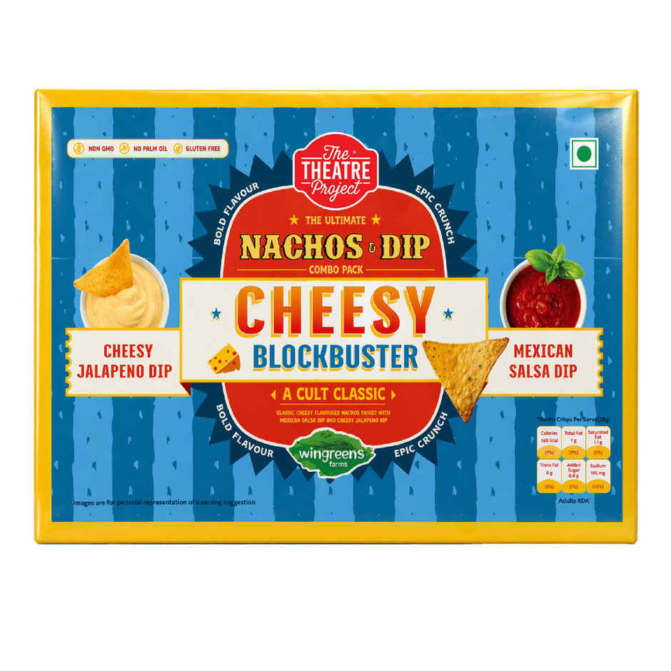TTP Cheese Blockbuster Nachos with jalapeno Cheesy & salsa Dip