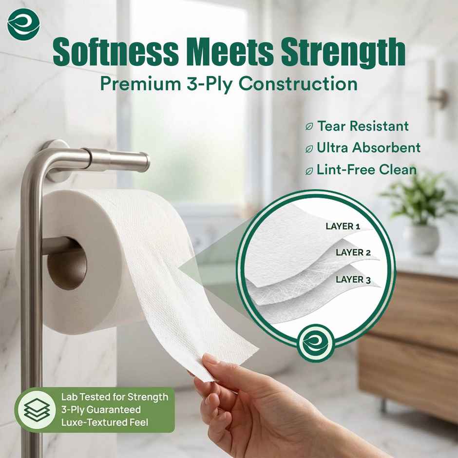 ECO SOUL 3Ply | 160 x 2 Rolls | Toilet Paper Combo