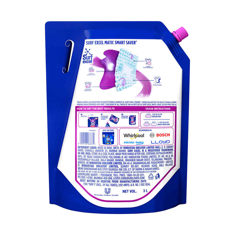Surf Excel Matic Front Load Detergent Liquid