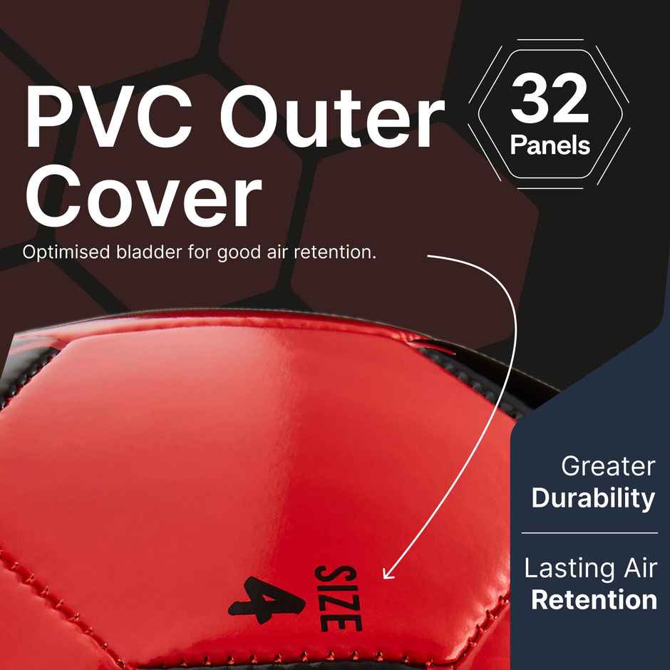 Decathlon Kipsta Kids Football | Red | Size 4