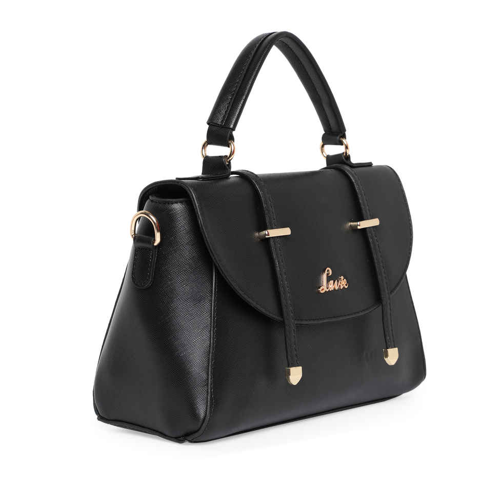 Lavie Women's Beech Flap Satchel Handbag | Ladies purse | Shoulder Bag | Black