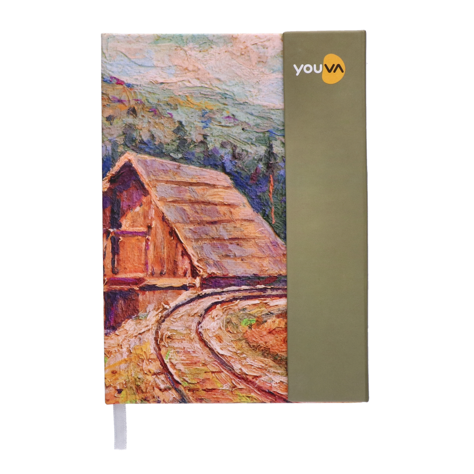 Navneet Youva Magnetic Single Line A5 Size Case Bound 192 Pages Notebook 14.8 x 21 cm - Assorted