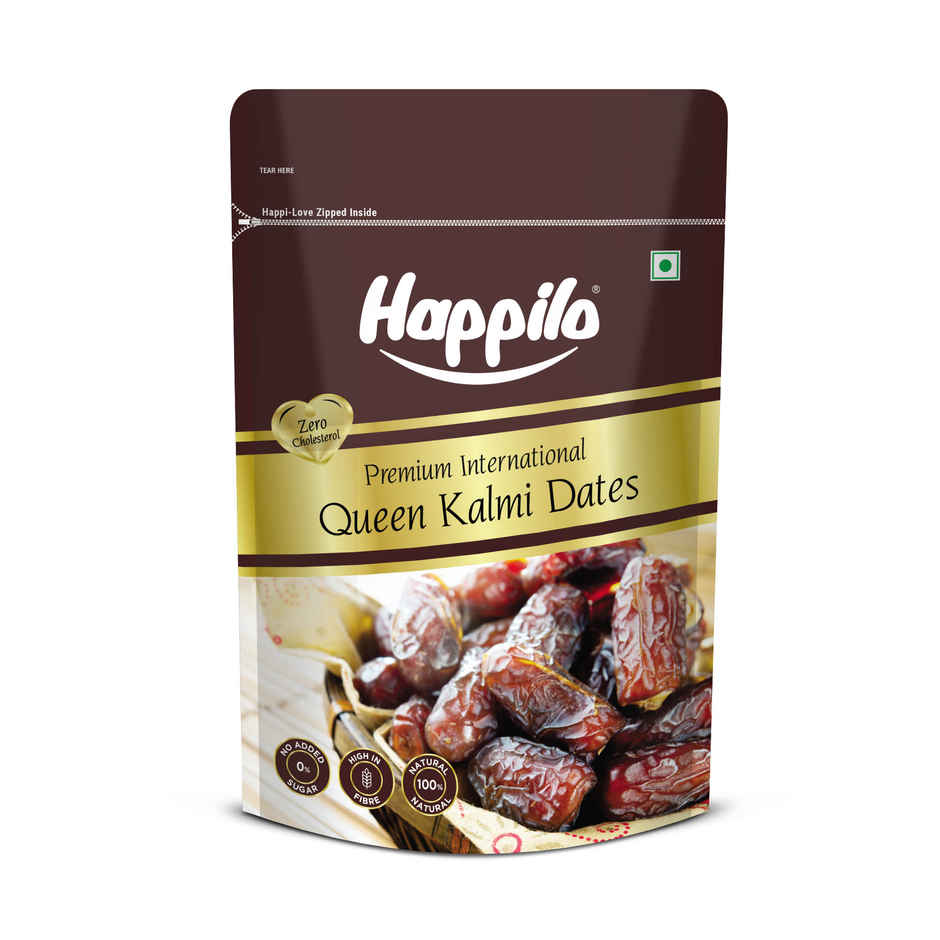 Happilo Premium Queen Kalmi Dates|Naturally Sweet Khajur|No Added Sugar
