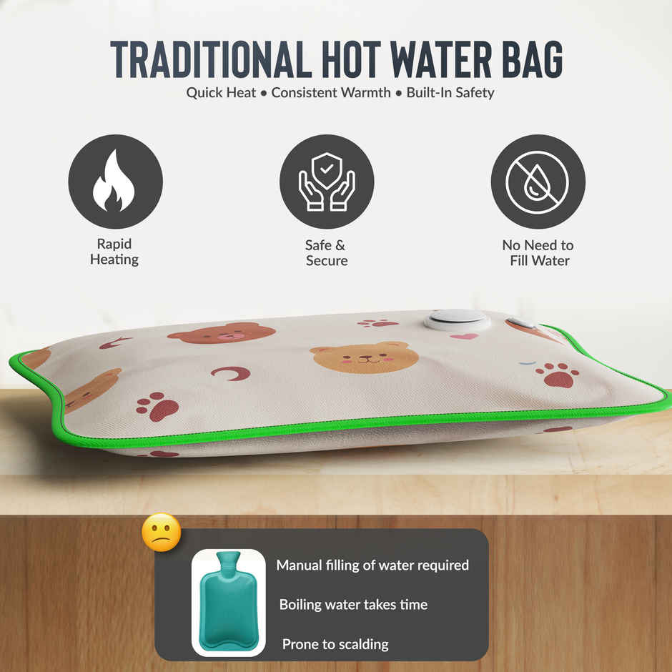 Aroma HGB2 Heating Warm Gel Bag For Backpain,Cramps, Bedwarmers, Joint Pain Relief Design May Vary