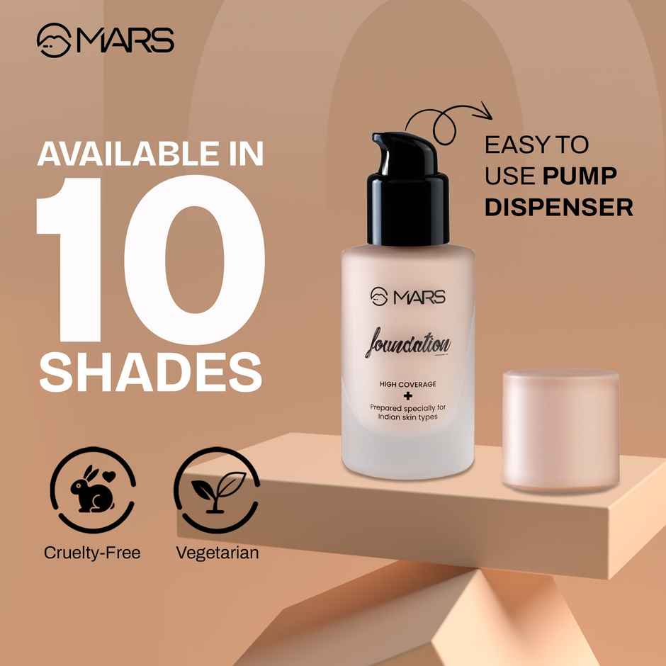 MARS Cosmetics High Coverage Liquid Foundation (Shade-06)
