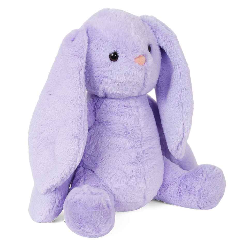 Hamleys FuzzBuzz Plush Stuffed Bunny Toy, Soft Toy, 35cm, Kids for 12Months+, Lavender