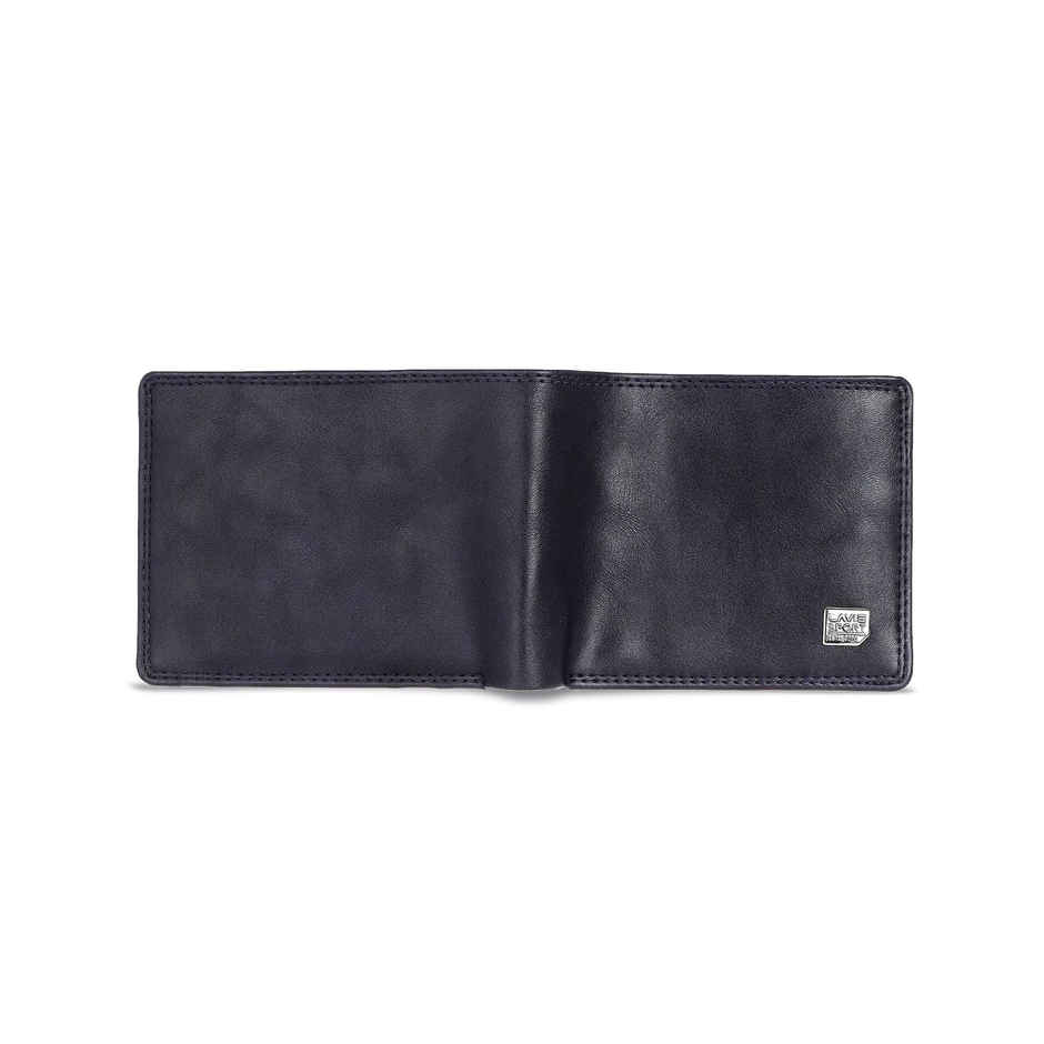 Lavie Sport Men's Solid Faux Leather Bi-Fold Wallet | Navy | (12 x 1.6 x 9 cm)