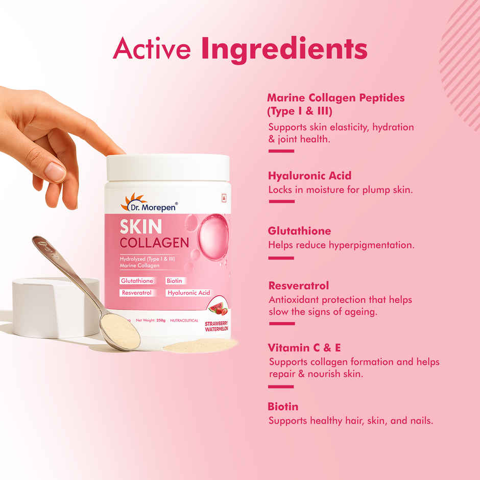 Dr. Morepen Marine Collagen | Strawberry-Watermelon