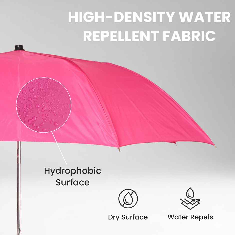 EUME Leatrix 21 Inch 2 Fold Auto-Open Lemon Umbrella | Pink